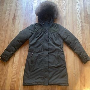 Columbia Women's Olive Hooded Ski Jacket